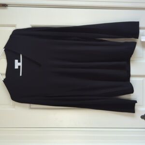Charter Club Black V-Neck Long Sleeve Blouse Top - XL - NWT